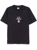 C.P Company - T-shirt à logo brodé Noir