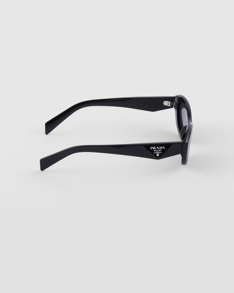 Prada - Lunettes De Soleil Prada Symbole Fines Verres Gris Ardoise