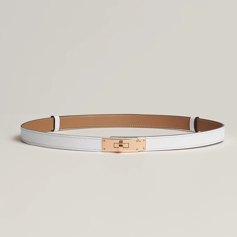 Hermès - Ceinture Kelly 18 Blanc