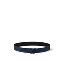 Louis Vuitton - Ceinture LV Taurillon 40 mm réversible Bleu Marine