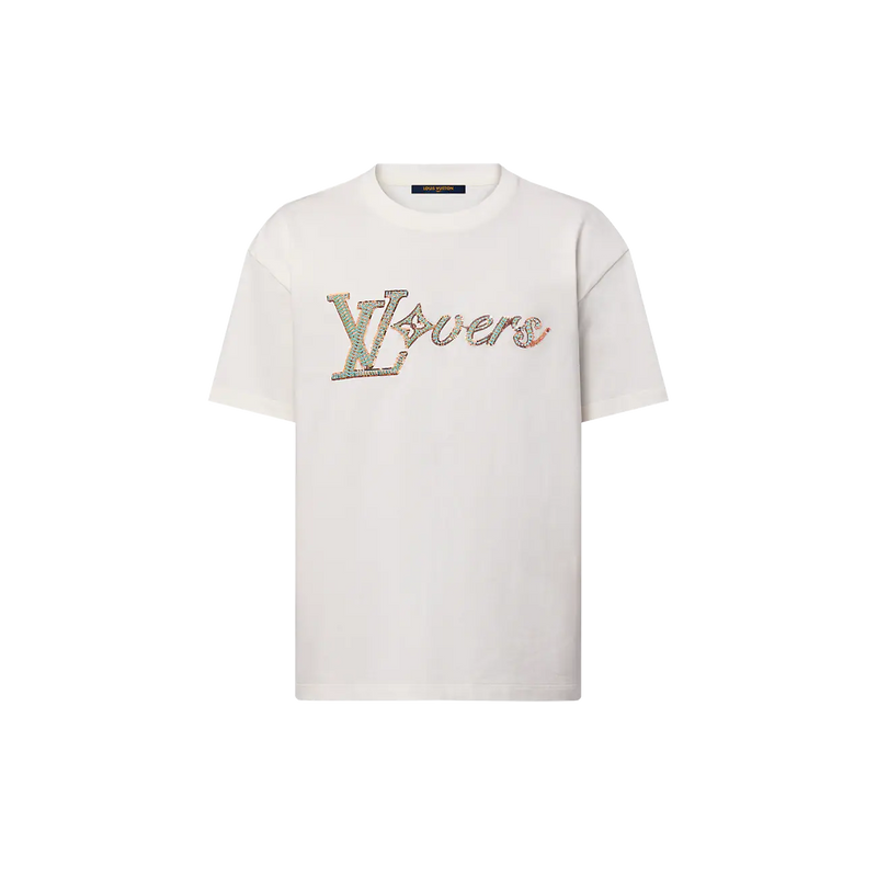 Louis Vuitton - Tee-shirt manches courtes brodé Milky White
