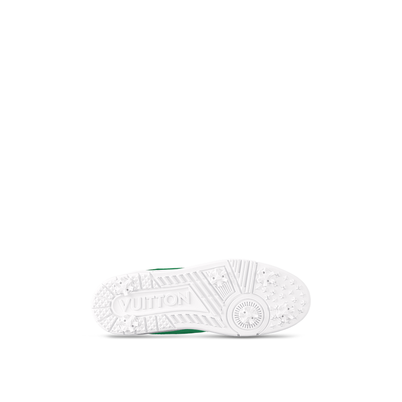 Sneaker LV Trainer Blanc Vert Doré