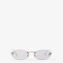 Fendi - Lunettes De Soleil Fendi First Crystal Gris Clair