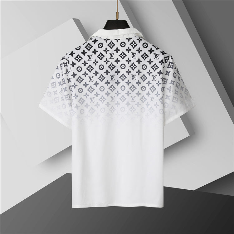 Louis Vuitton - Ensemble CHEMISE + SHORT logo LV Blanc