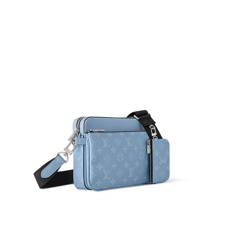 Sac Trio Messenger Bleu Ciel