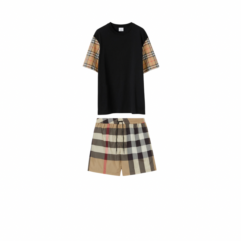 Burberry - Ensemble SHORT + T-SHIRT Noir