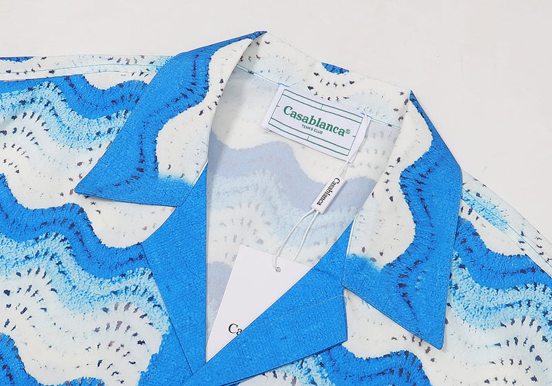 Ensemble Casablanca Bleu Wavy Gradient Crochet