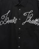 Louis Vuitton - Chemise manches longues Brodé LV Noir