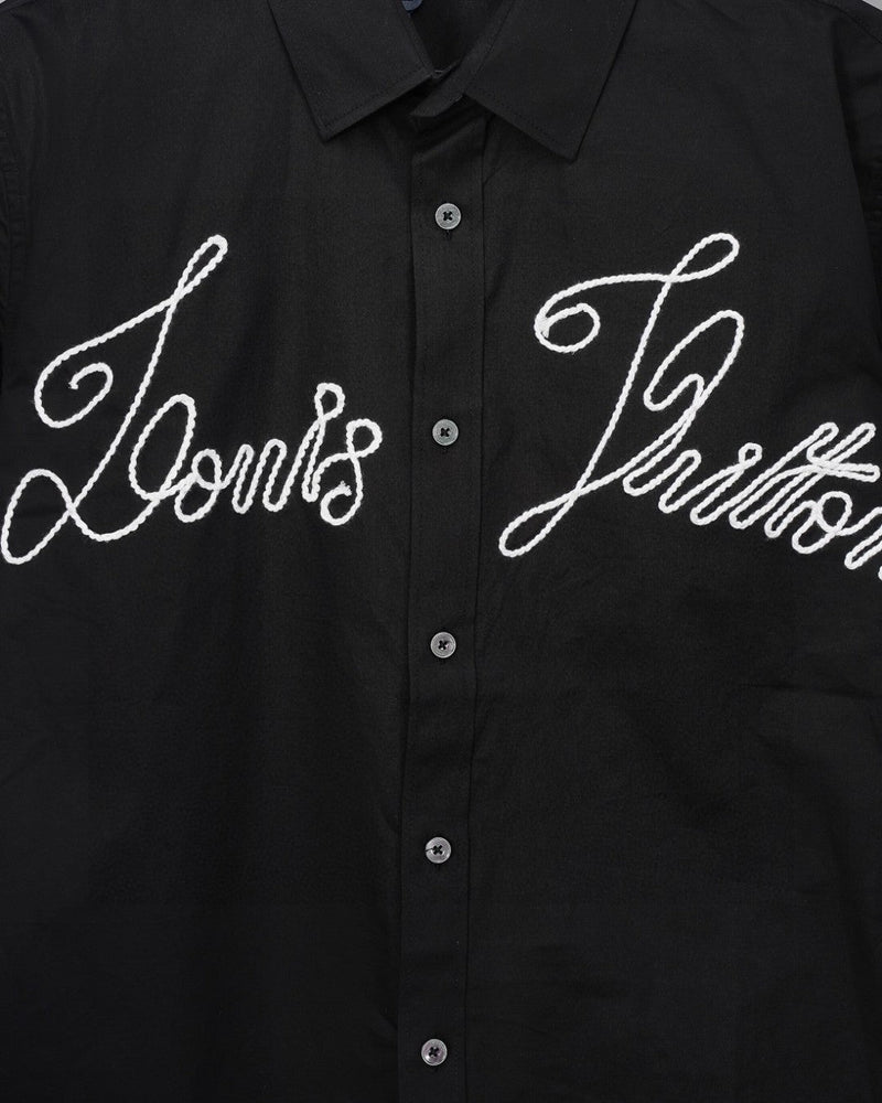 Louis Vuitton - Chemise manches longues Brodé LV Noir