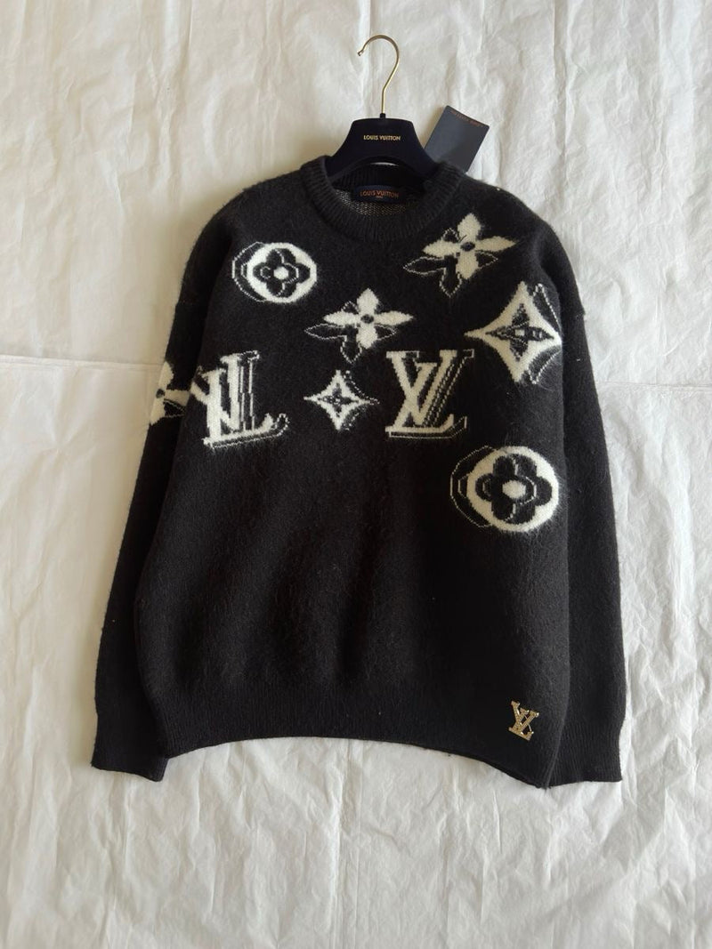 Louis Vuitton - Pull en laine logo LV Noir III