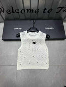 Chanel - T-Shirt avec logo Blanc/Noir