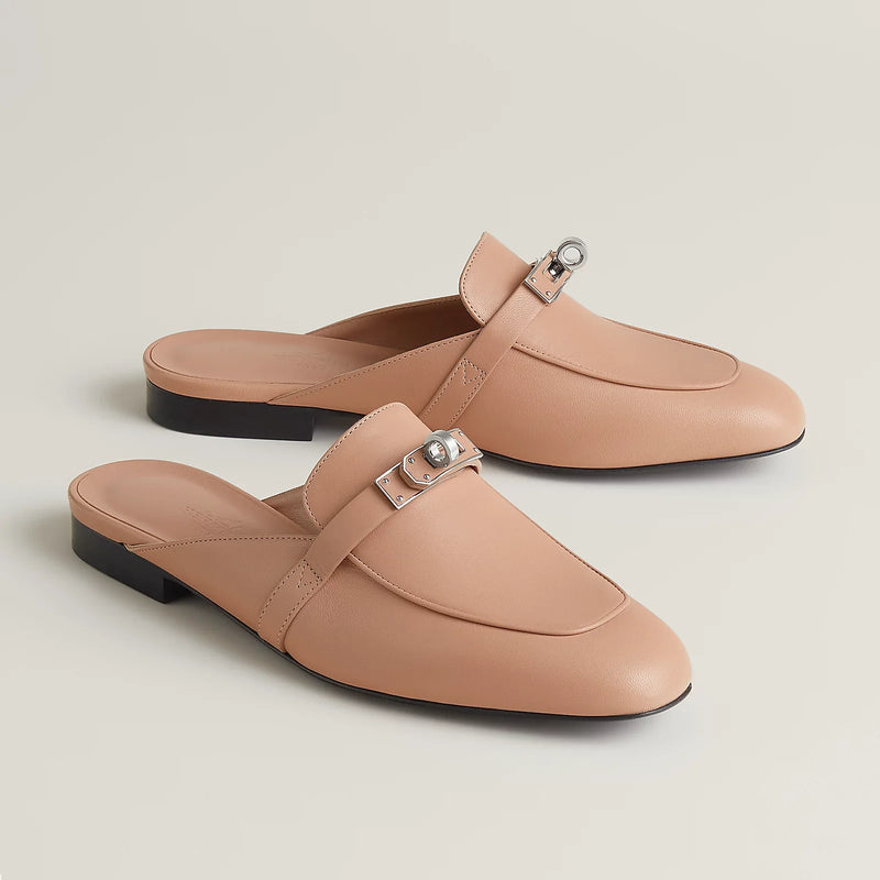 Hermès - Mules Oz Beige Perlino