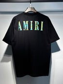 Amiri - T-shirt écriture coloré Noir