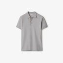 Burberry - Polo en coton Camaïeu De Gris Pâles