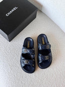 Chanel - Sandales Dad Noir/Bleu/Blanc/Beige/Bleu Marine