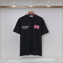 OFF-WHITE - T-shirt avec logo et design graphique rose au dos Noir