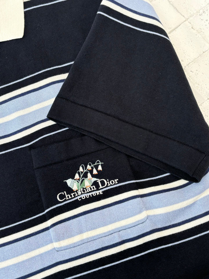 Dior - Polo Dior Rayures Blanc/Bleu