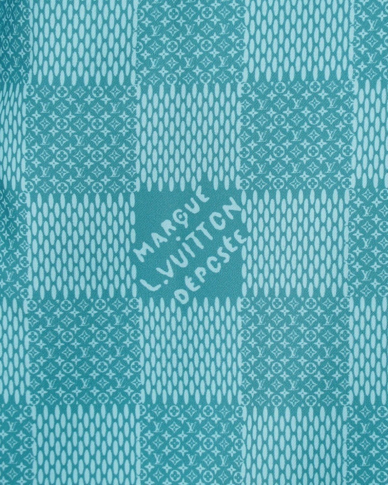 Louis Vuitton - Chemise manches longues motif damier LV Turquoise