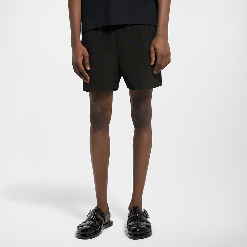 Louis Vuitton - Short de bain brodé LV Blason Gradient