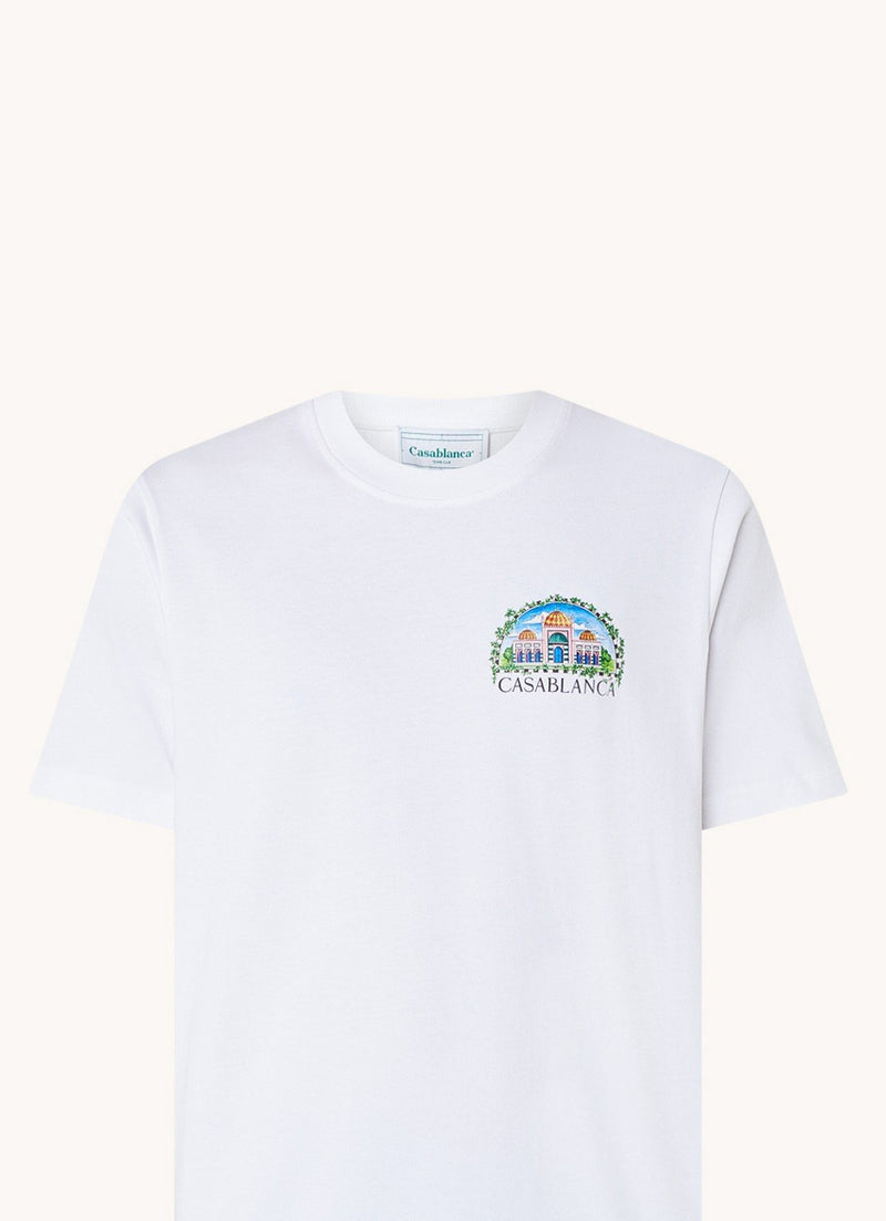 Casablanca - T-shirt logo imprimé Blanc