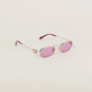 Miu Miu - Lunettes de soleil Logo Verres Amarante