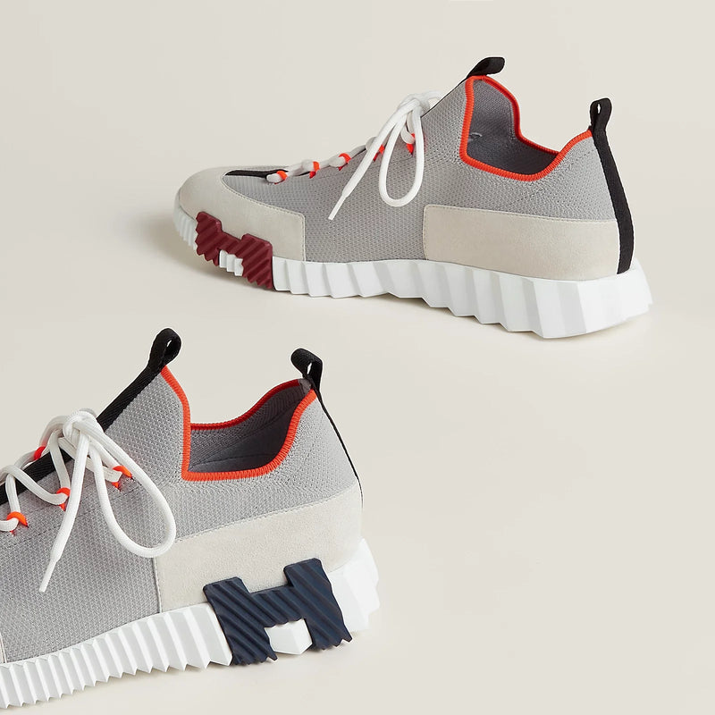 Hermès - Sneakers slip-on Lift Multicolore Beige Galet