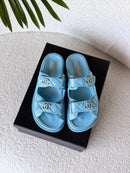 Chanel - Sandales Dad Noir/Bleu/Blanc/Beige/Bleu Marine