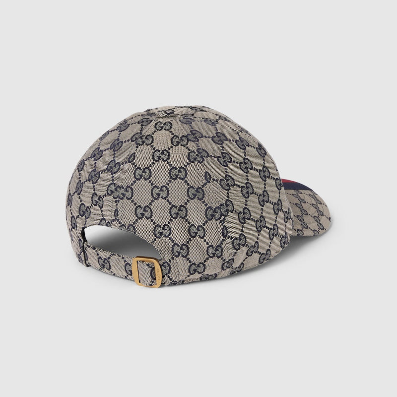 CASQUETTE DE BASE-BALL EN TOILE GG D'ORIGINE Beige BLEU