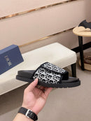 Dior - Sandale en Toile monogramme Dior Blanc/Noir