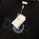 Dior - T-shirt en coton Dior Graphique Coloré Noir