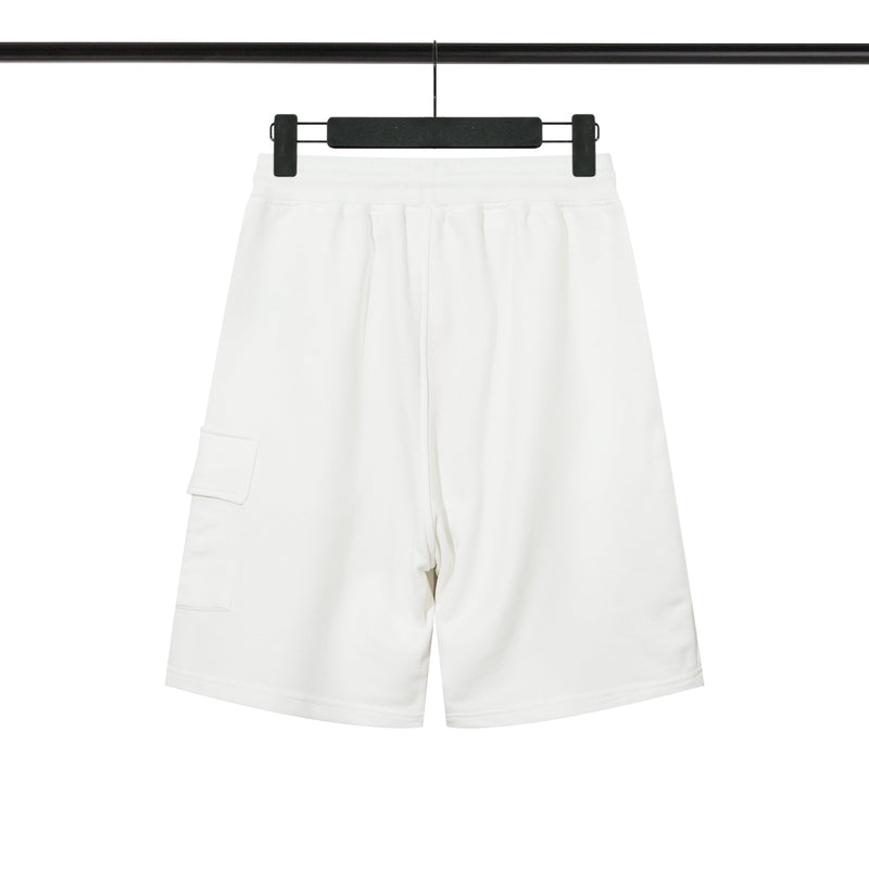 C.P Company - Shorts en coton avec poche latérale - Blanc