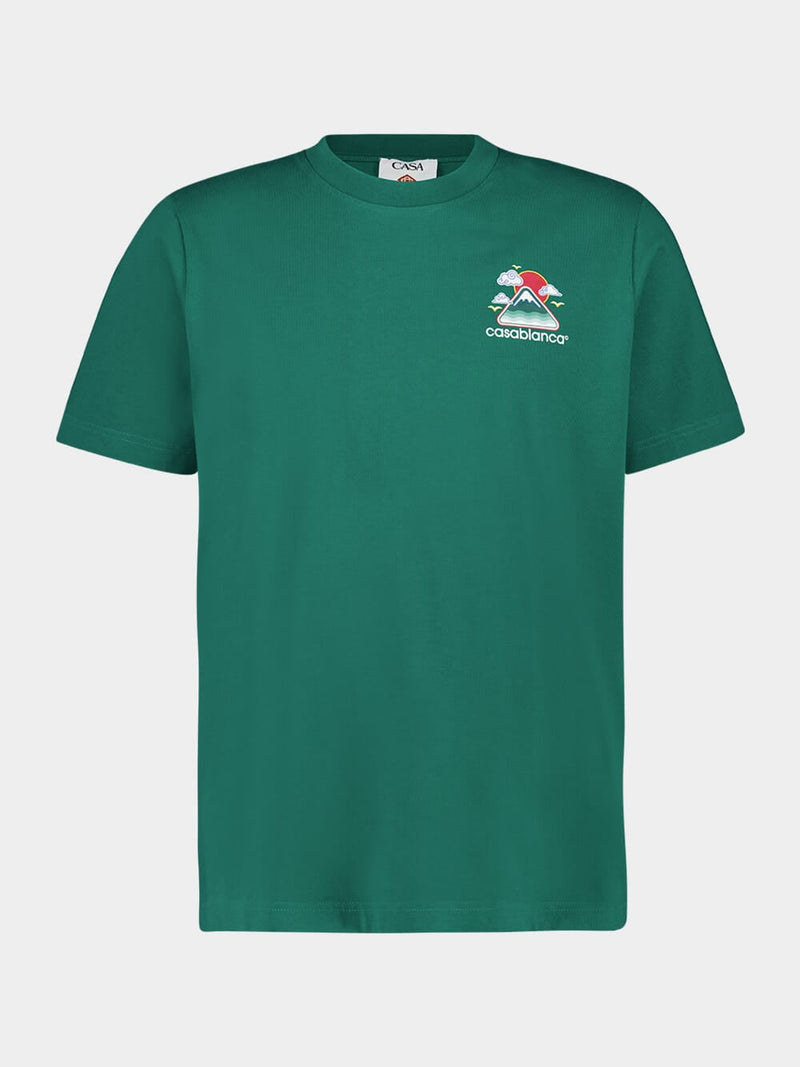 Casablanca - T-shirt Logo Montagne Vert