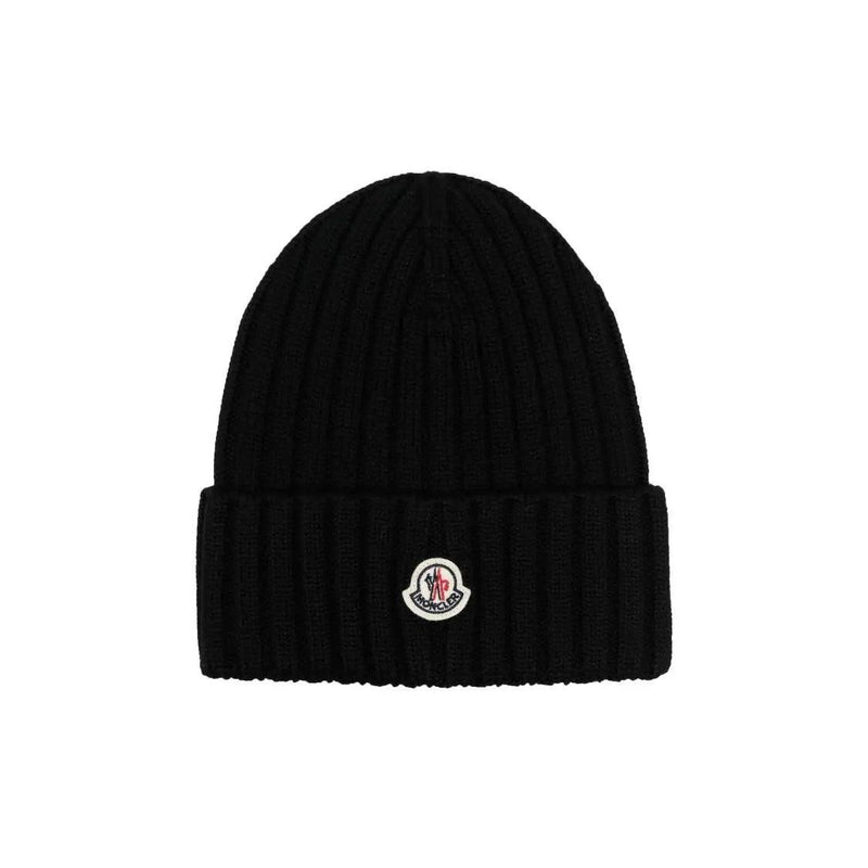 Moncler - Bonnet coton noire RKW beanie