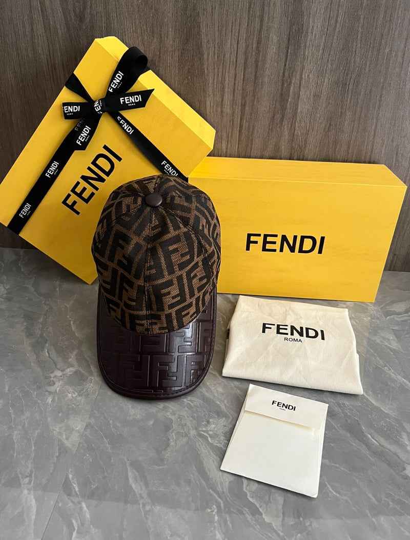 Fendi - Casquette Noir/Marron