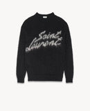 YSL -  Pull en laine Saint Laurent Noir