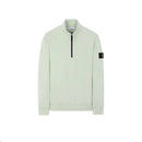 Stone Island - Sweat-shirt demi-zippé en coton pastel