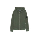 Stone Island - Sweat à Capuche Zippé Vert