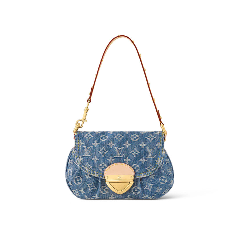Louis Vuitton - Sac en Denim Bleu