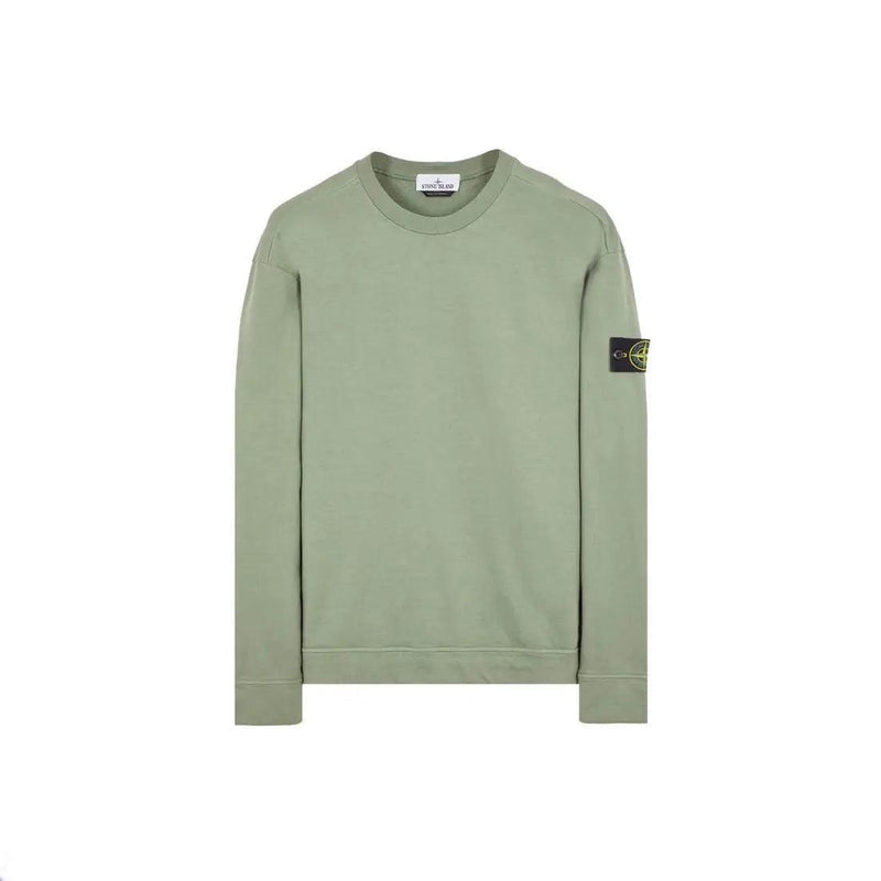 Stone Island - Sweat-shirt à col rond vert sauge
