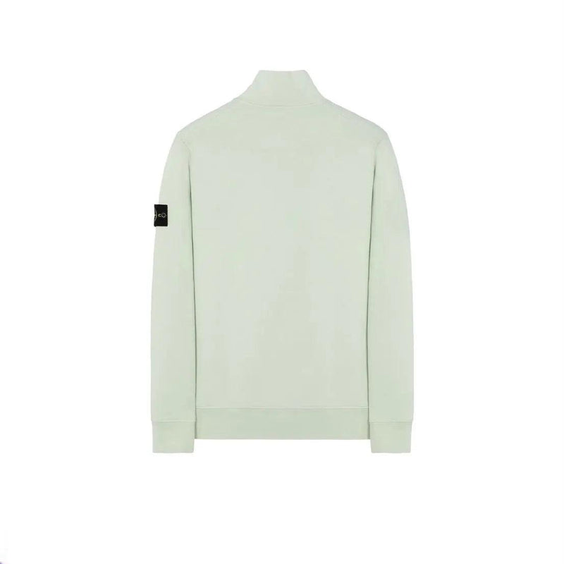 Stone Island - Sweat-shirt demi-zippé en coton pastel