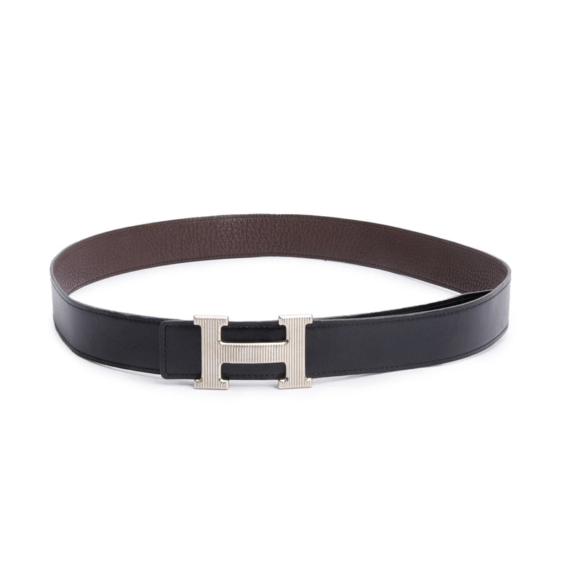 Hermes - Ceinture Reversible 30 MM Marron / Noir