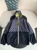 Gucci - Veste à capuche monogramme GG Bleu Marine