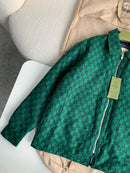 Gucci - Veste bomber en laine monogramme GG Vert