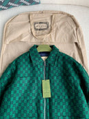 Gucci - Veste bomber en laine monogramme GG Vert