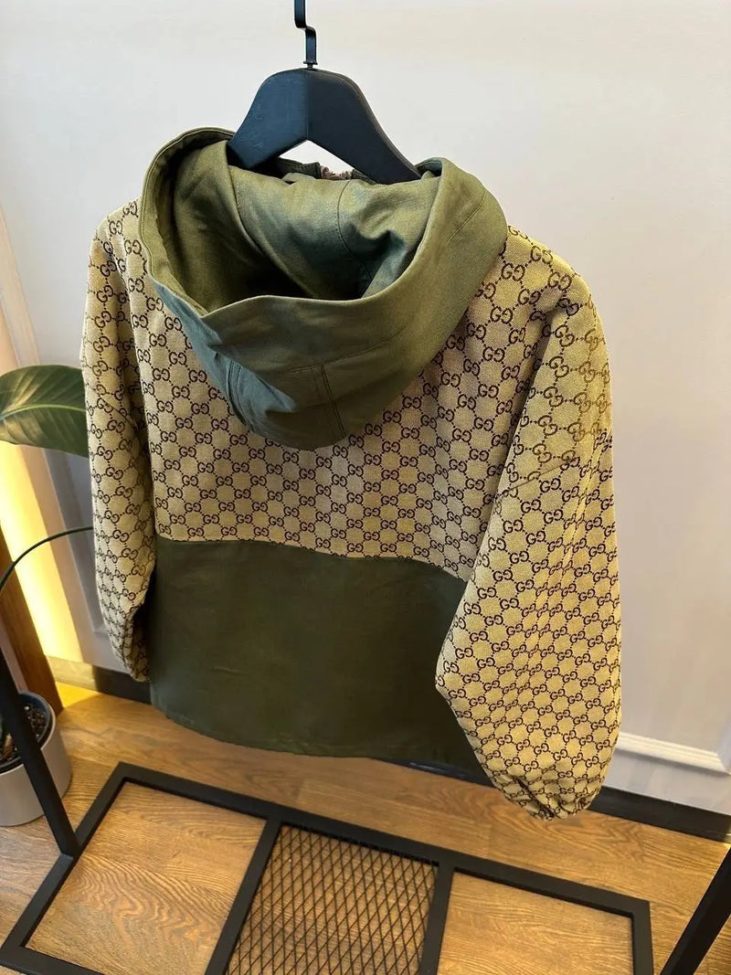 Gucci - Veste à capuche monogramme GG Kaki