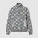 Gucci - Cardigan en jacquard de laine bouclé GG Gris H