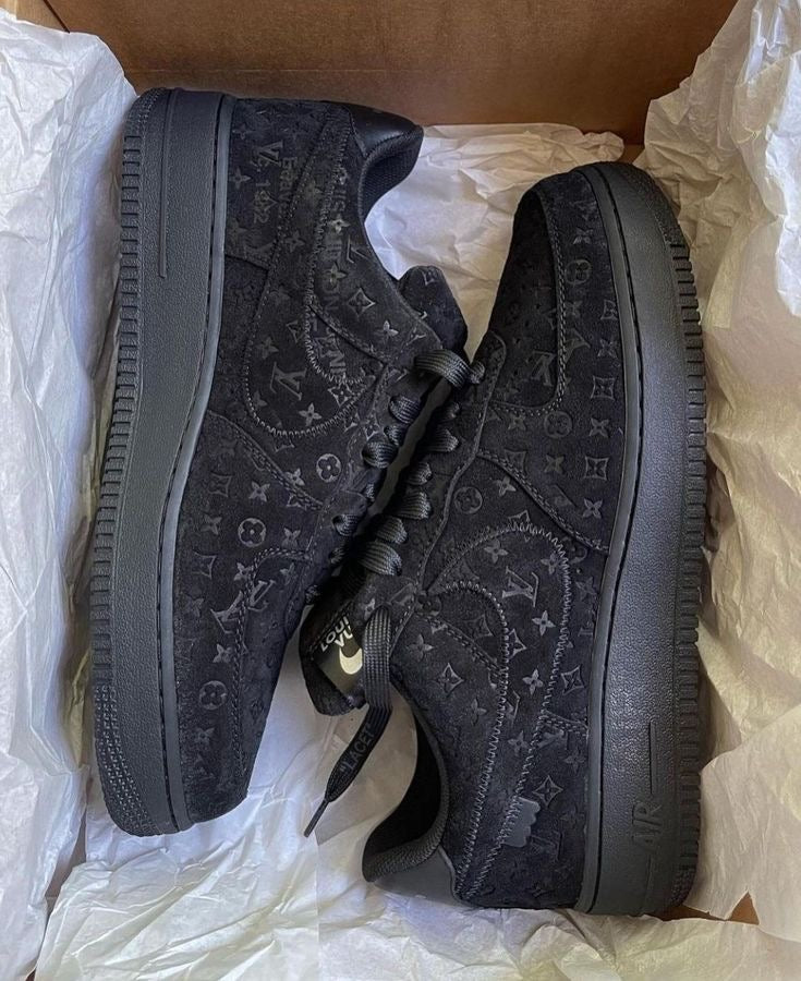 Louis Vuitton x Air Force 1 Low 'Triple Black'