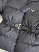 Prada - Doudoune Prada avec ceinture Noir F