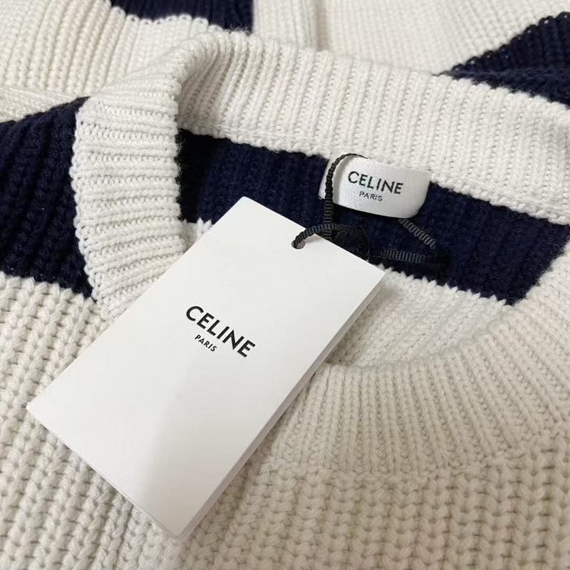 Celine - Pull à bande Noir et Blanche CELINE F