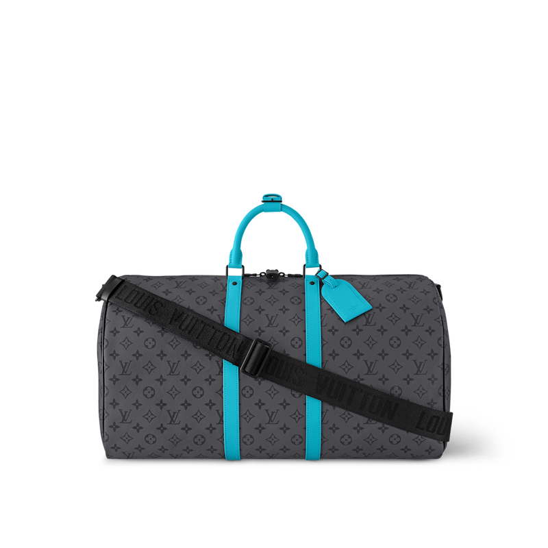 Sac Keepall Bandoulière 55 Gris et Tiffany